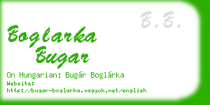 boglarka bugar business card