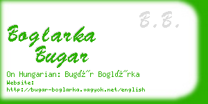 boglarka bugar business card